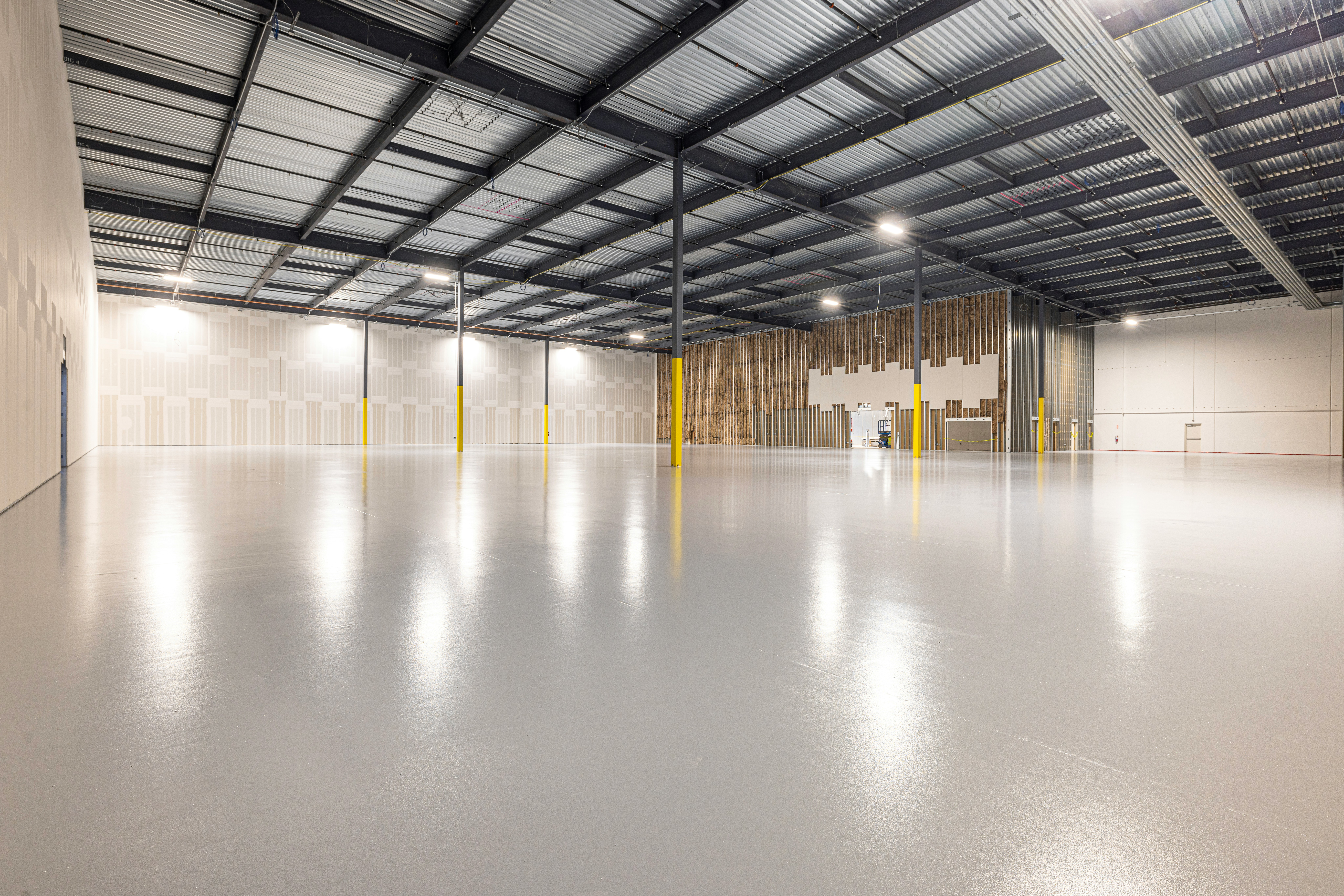 Solid epoxy warehouse floor